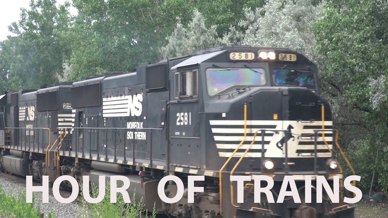 One Hour of Railroad Trains in Cleveland, Berea and NE Ohio - Volume 2