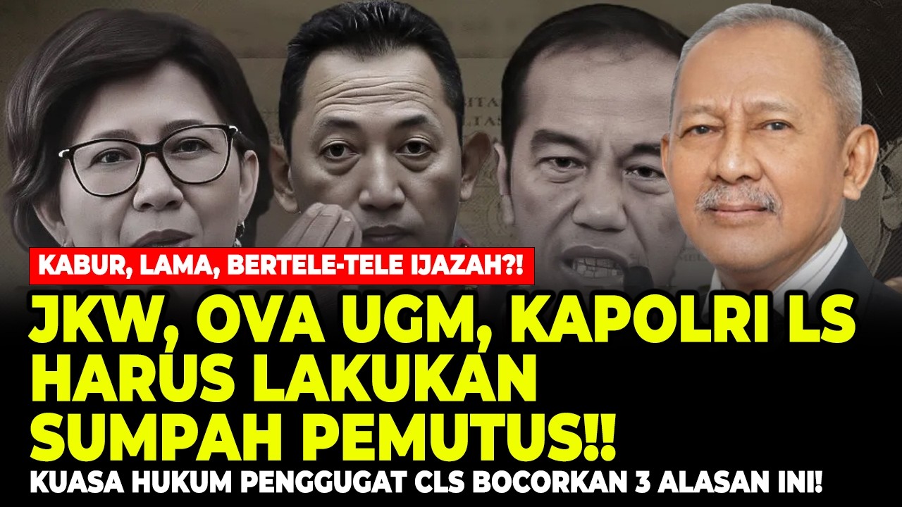 KABUR DAN BERTELE-TELE?! CARA IJAZAH TAMAT: JKW, REKTOR UGM, KAPOLRI LISTYO LAKUKAN SUMPAH PEMUTUS!