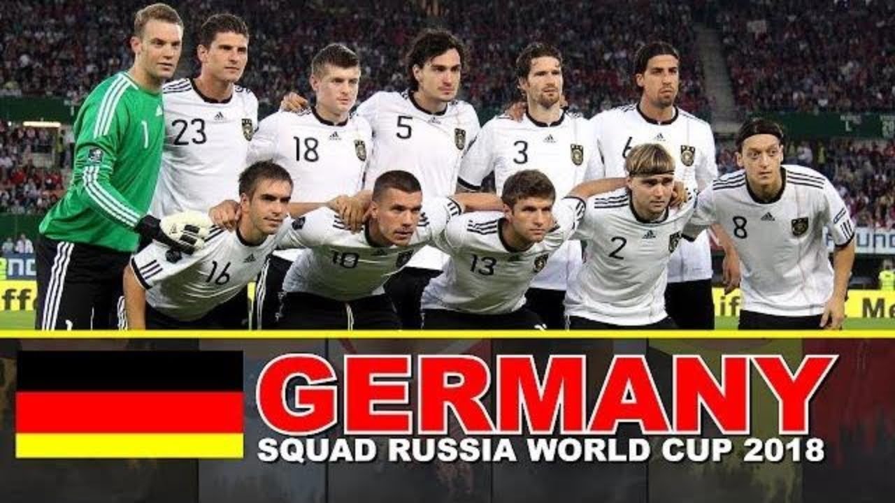 GERMANY Football SQUAD 2018 FIFA World Cup Russia