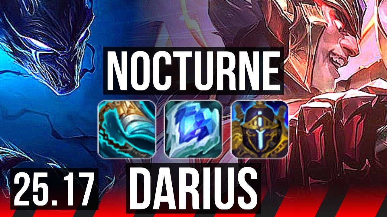 NOCTURNE vs DARIUS (TOP) | 5/2/7 | EUW Master | 25.17