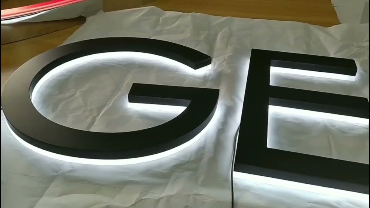 Hight Quality Led Backlit Letter Sign 3D Acrylic Signage storefront letter signs