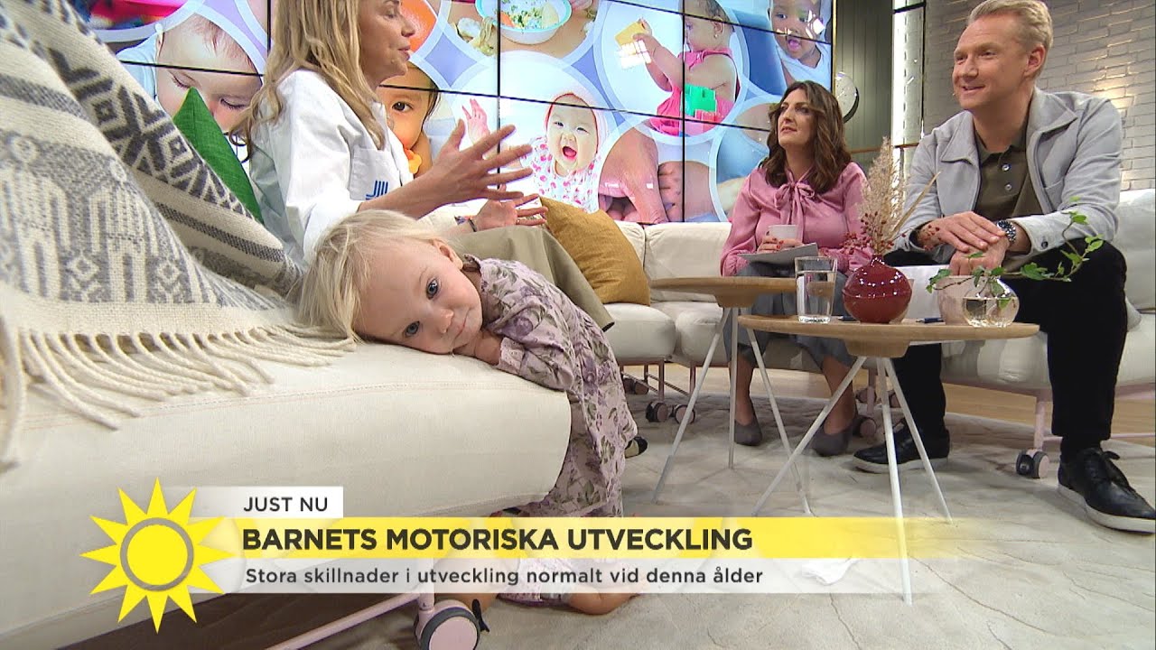 Barnets motoriska utveckling – ”Barn som är 1 år är rätt jobbiga” - Nyhetsmorgon (TV4)