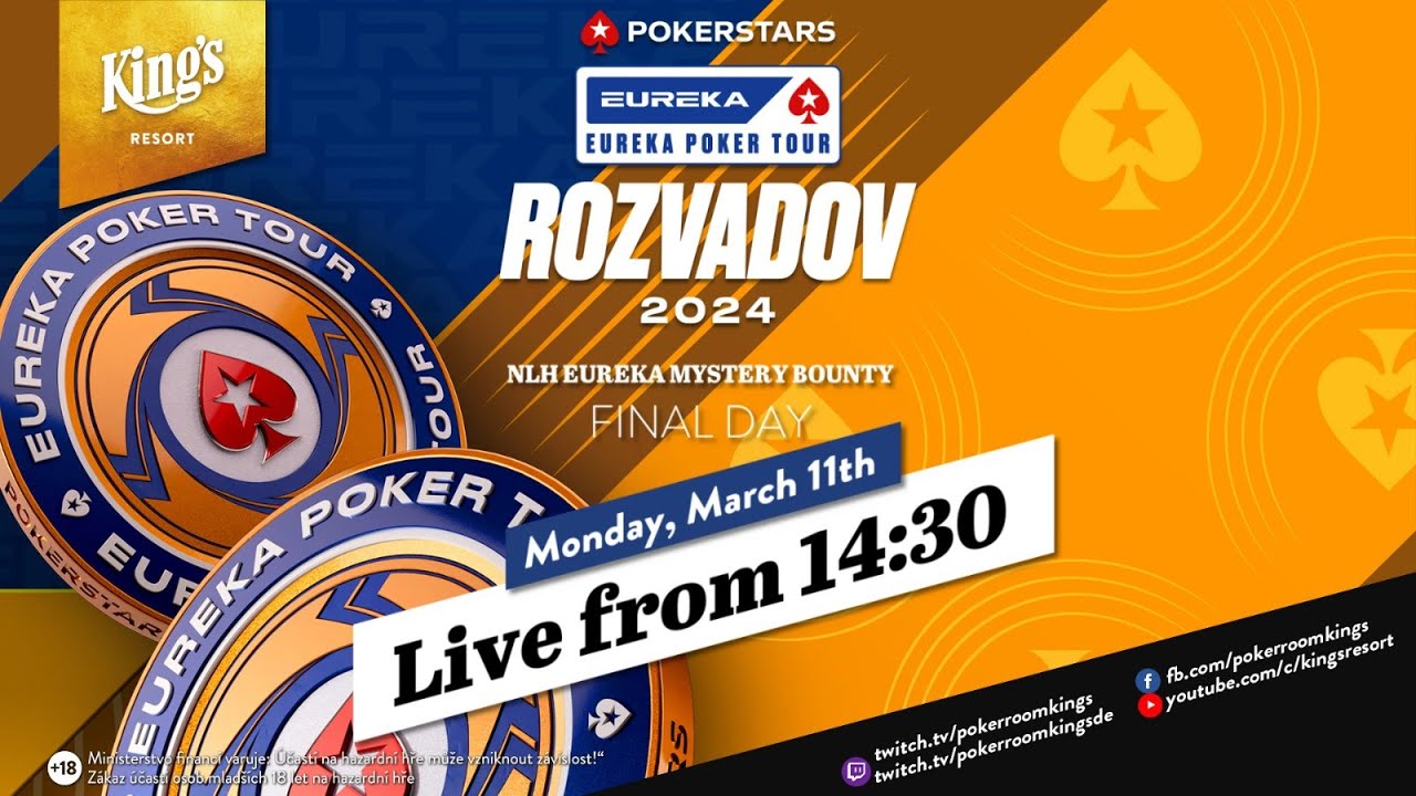 🏆🎯 Finaltag des €550 Eureka PokerStars Mystery Bounty Events live aus dem King's! 🎙️ S. Hachmeister