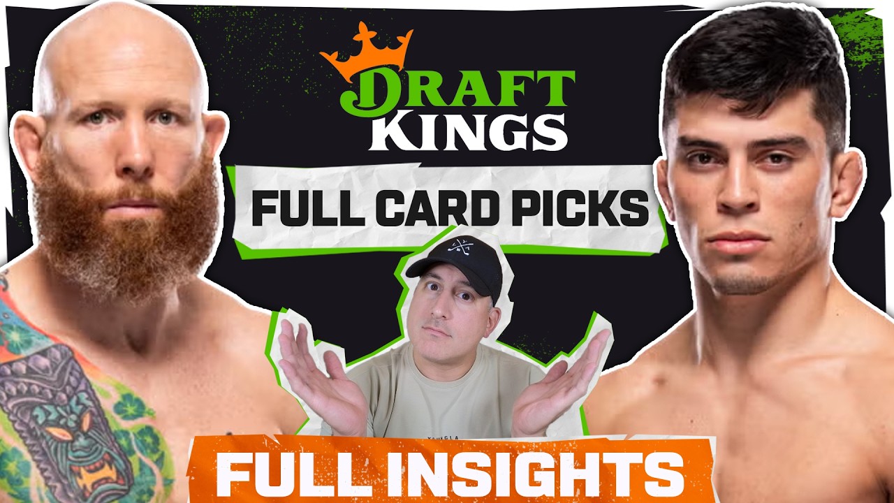 DRAFTKINGS: UFC Vegas 114: Эмметт против Вальехоса. Полный список матчей.