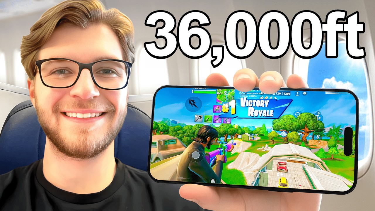 Я выиграл игру в Fortnite в самолёте! (первый в мире)