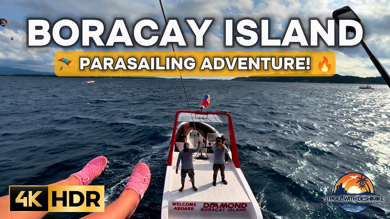 🪂 Boracay Parasailing Adventure 2025 | Flying High Over White Beach! 🏝️