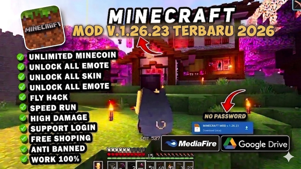 Minecraft Mod V.1.26.23 Terbaru 2026 | Latest Update First Look