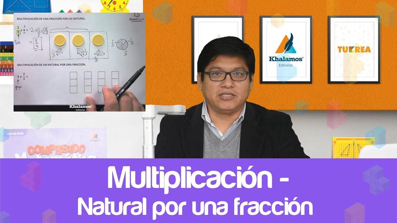 Método Singapur | Multiplicacion - Natural por una fracción | Editorial Khalamos