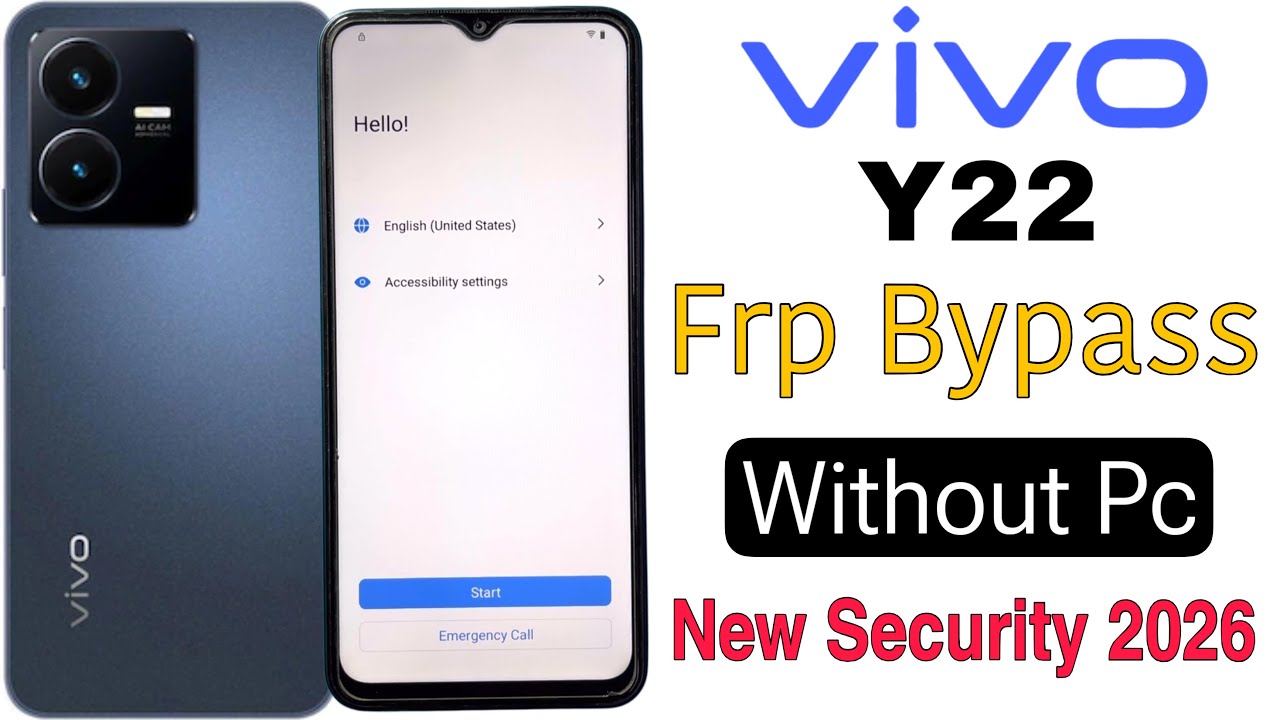 Vivo Y22 Frp Bypass | Without Pc | Google Account Lock Unlock - New Method New Security 2026
