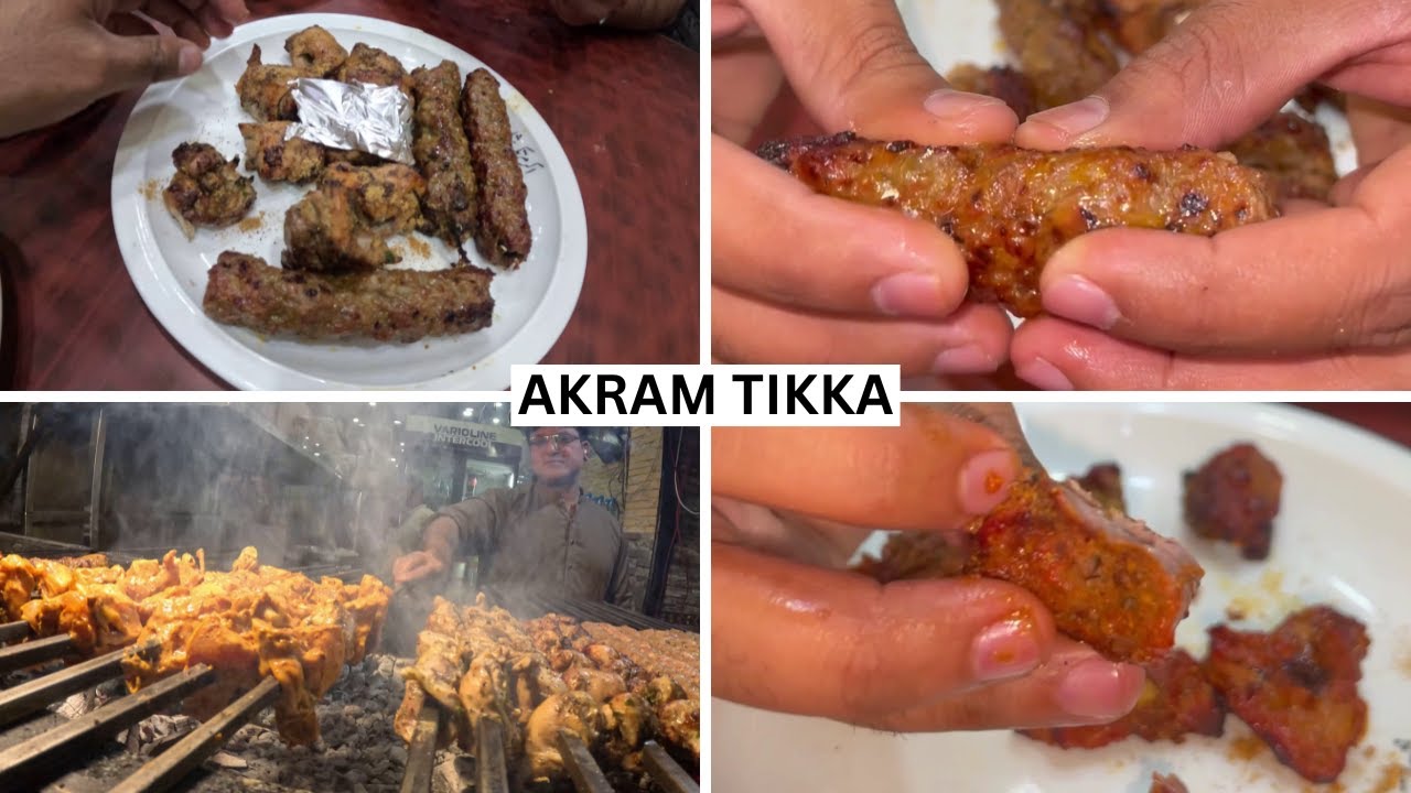 Best Beef Kabab In Lahore | Akram Tikka Shop Gulberg Lahore | Lahore Famous Street Food Places