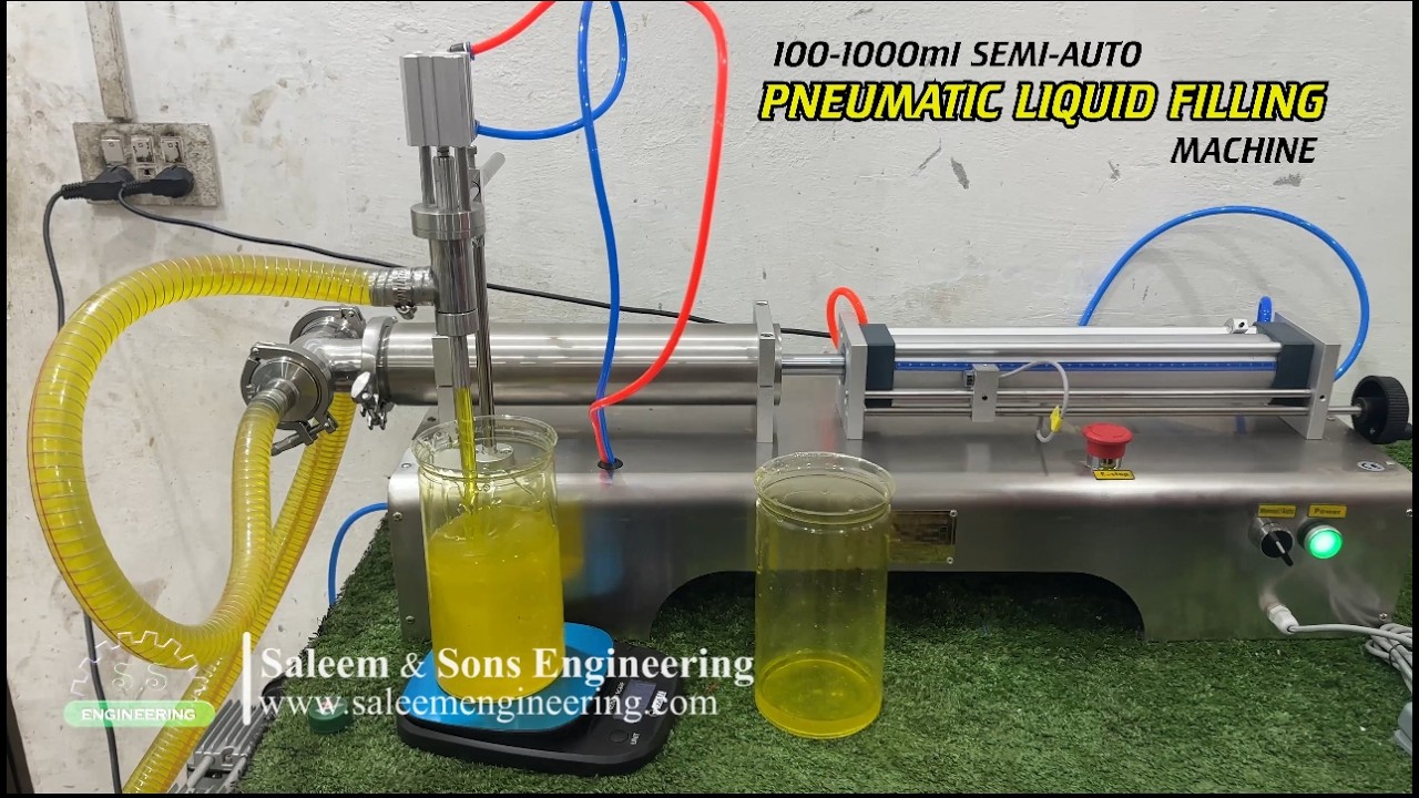 Dishwash Liquid Filling Machine (100-1000 ml) | PET Jar Filling Demo