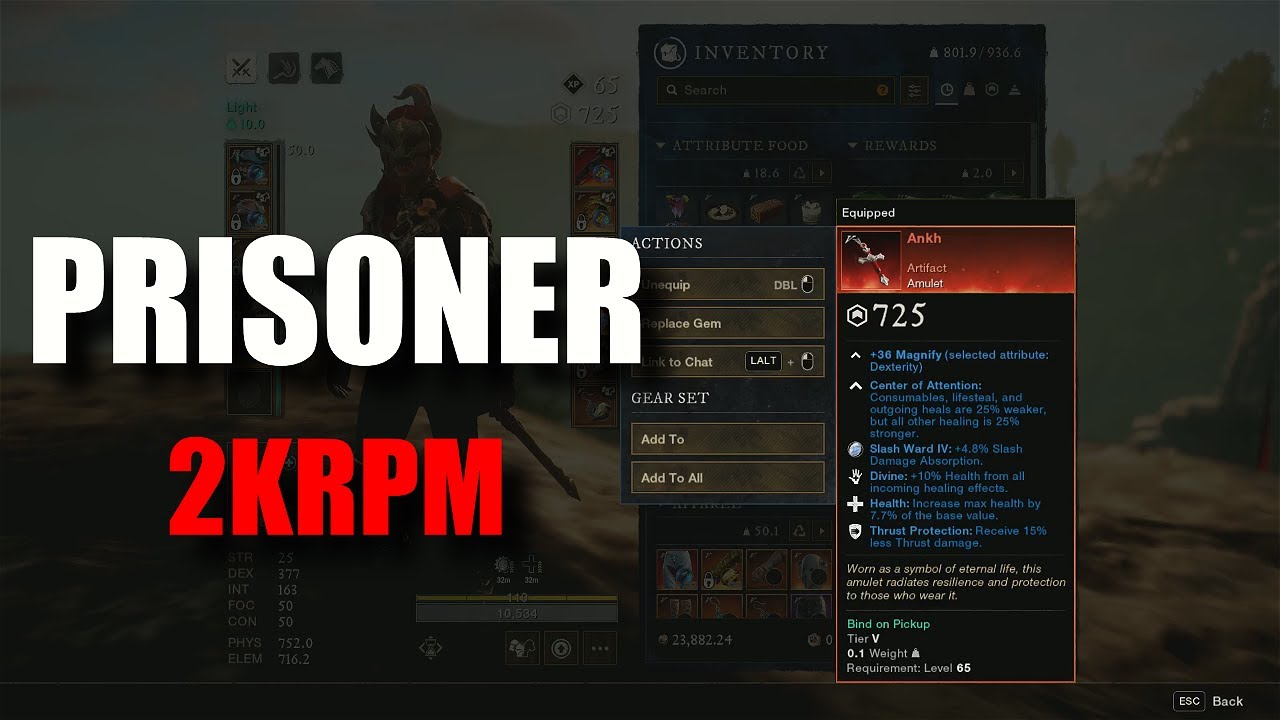 PRISONER | NEW WORLD MUSKET PVP | SEASON 8 | (with builds)