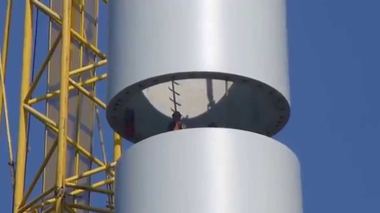 Windpark Noordoostpolder 4 hijsen mastdeel
