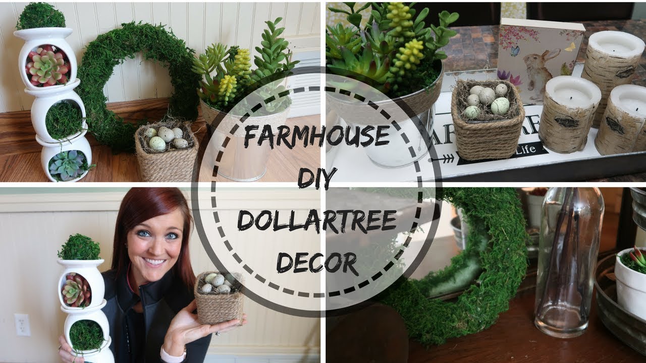 FARMHOUSE DECOR DIY | DOLLAR TREE DIY | BUDGET FRIENDLY DECOR | DECORATE WITH ME FOR SPRING