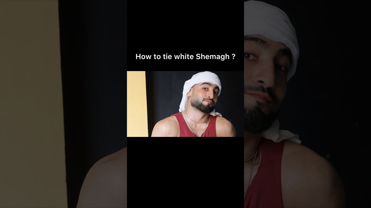 How to tie White Arabic Shemagh | Ghutra | Arab styling tutorial | Amaan Ullah