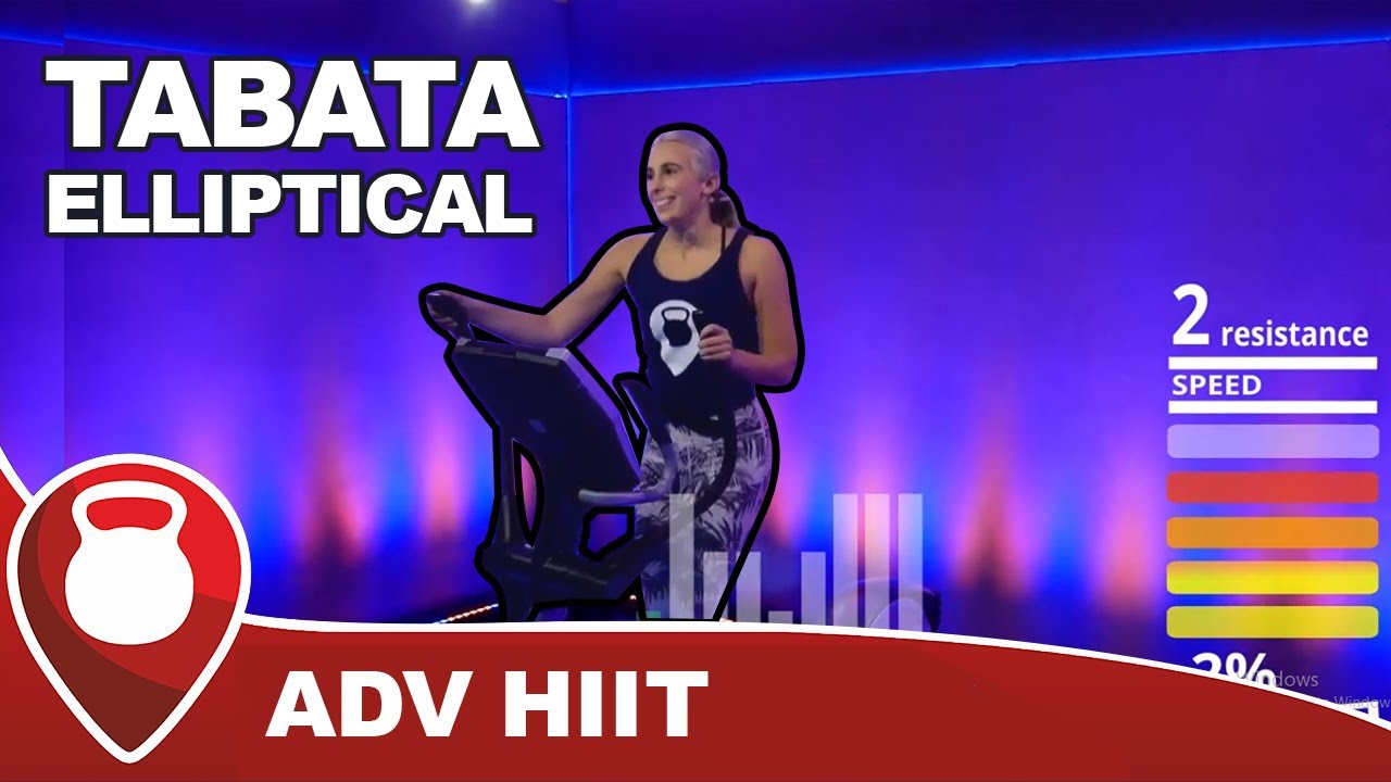20 Min Elliptical Machine Low Impact Workout | Tabata Elliptical Intervals   Fitscope Studio