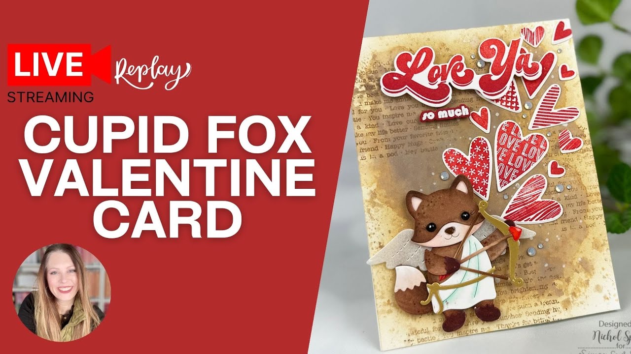 Valentine Build-A-Critter Card | Cupid Fox with OLO Markers (Live)