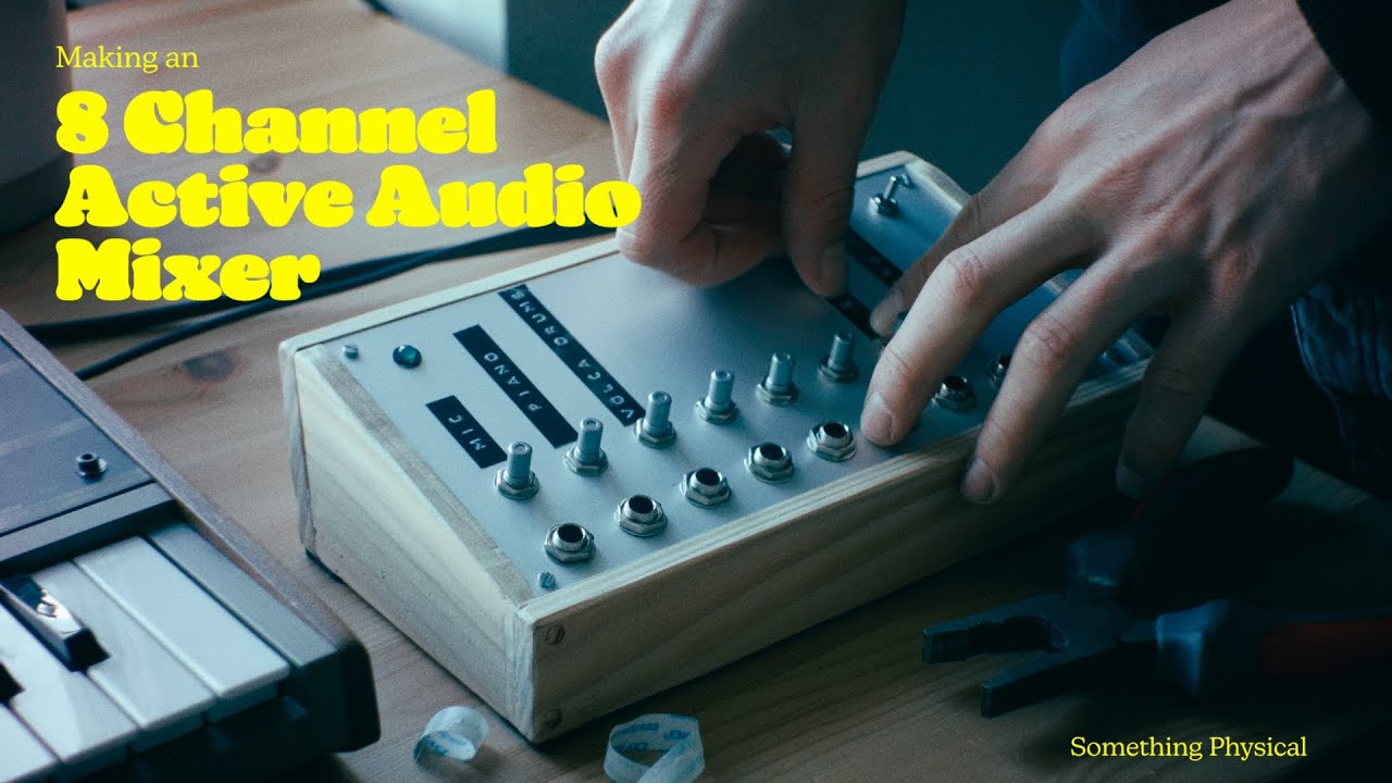 Making an 8 Channel Active Audio Mixer