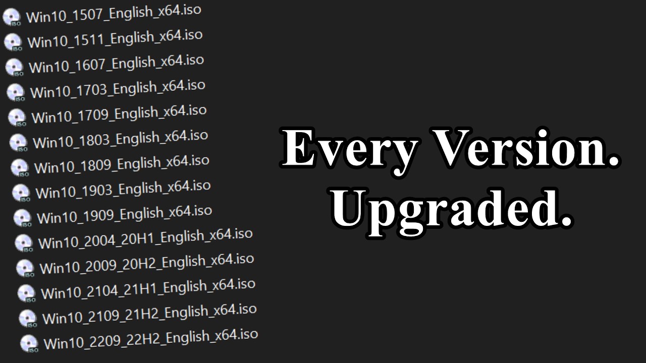 Upgrading every version of Windows 10