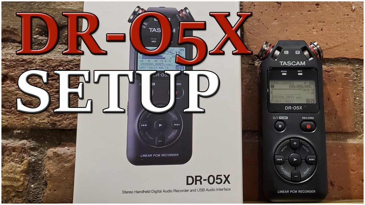 Tascam DR-05X - How to setup for YouTube Audio