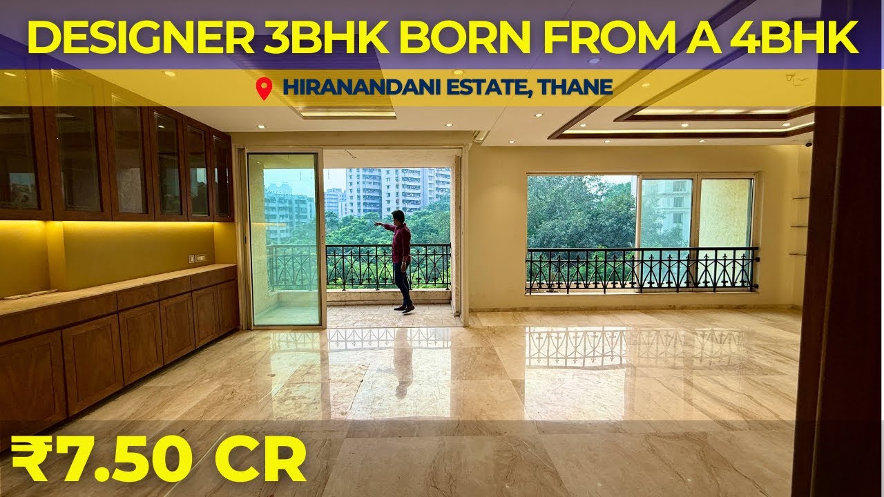 Luxury 3BHK (Converted from 4BHK) in Hiranandani Meadows, Thane | ₹7.50Cr | Full Tour