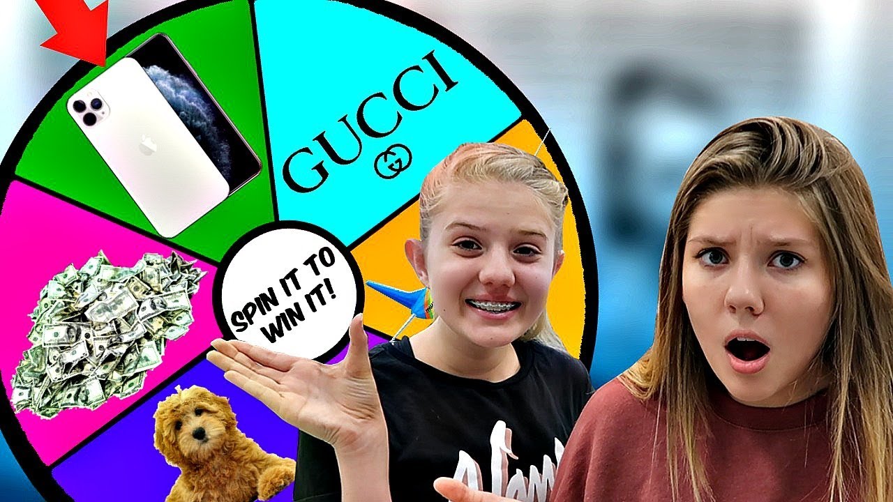 Spin It to Win It Shopping Challenge || Taylor & Vanessa
