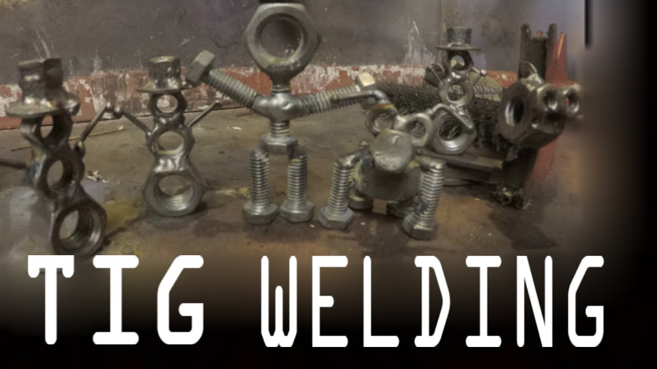 Vlog #3-Tig Welding Nut & Bolt Figurines