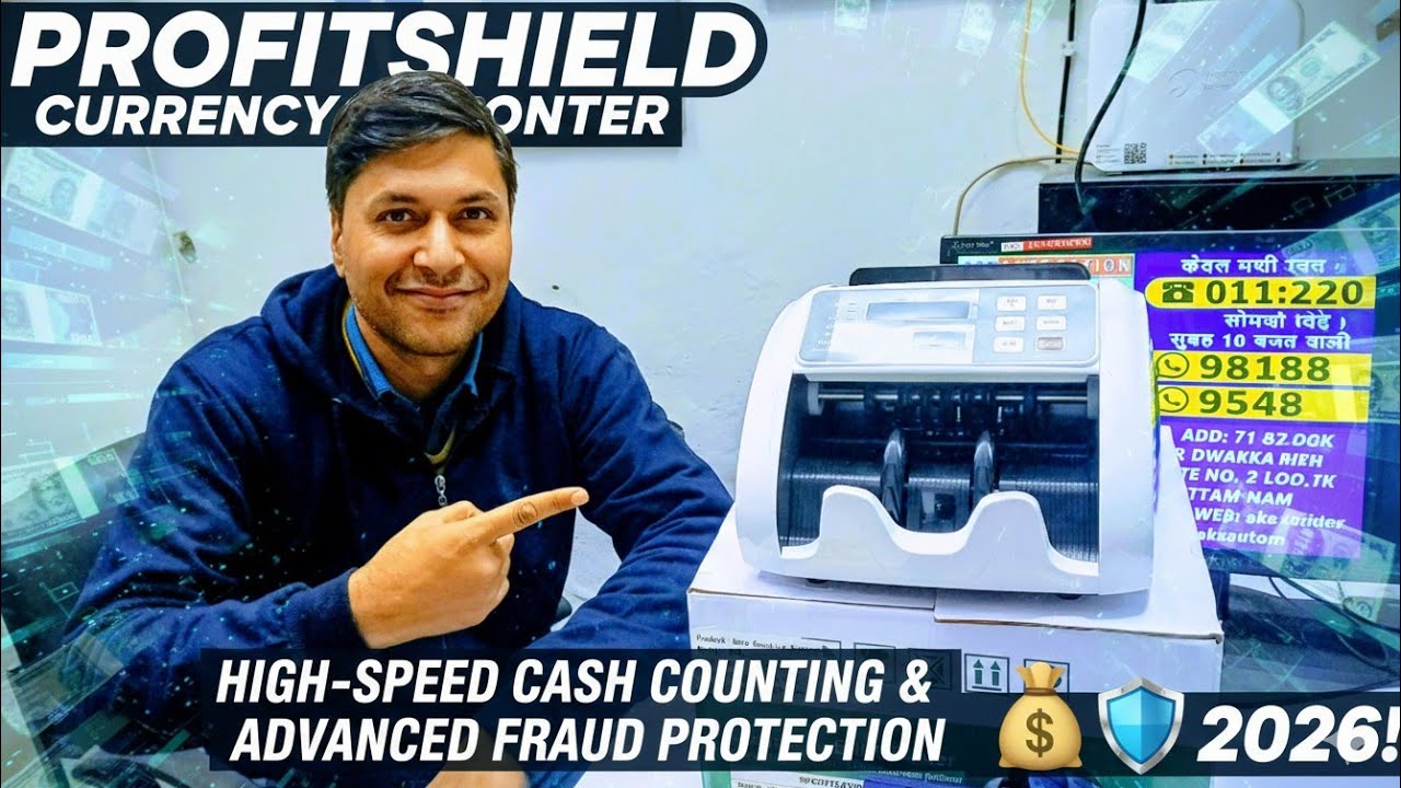 ProfitShield Currency Counter: High-Speed Cash Counting & Advanced Fraud Protection for 2026! 💰🛡️