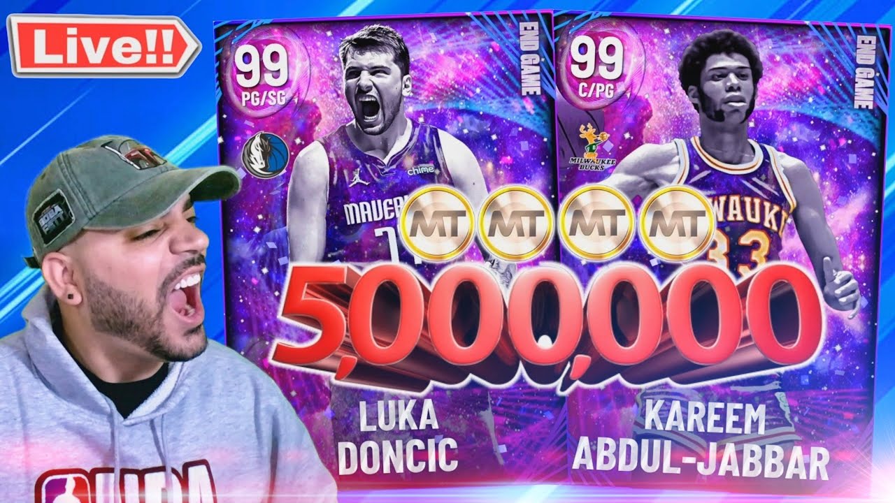 5 MILLION MT PACK OPENING for ENDGAME KAREEM and LUKA DONCIC!!! NBA 2k22 Myteam PACKS LETS GOOOO