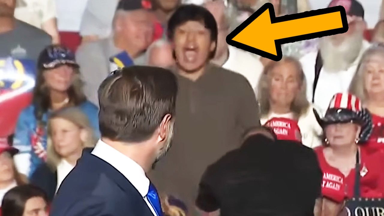 JD Vance STUNNED by protester, response BACKFIRES