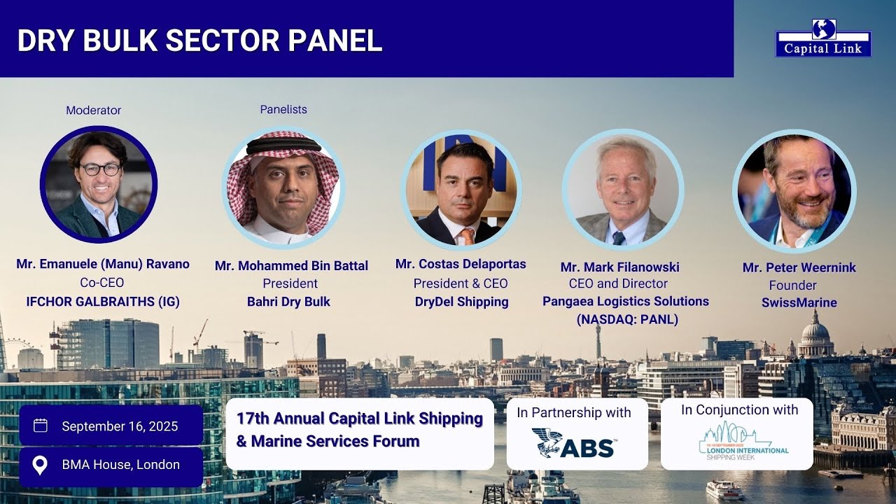 17th Annual Capital Link Shipping & Marine Services Forum | Dry Bulk Sector