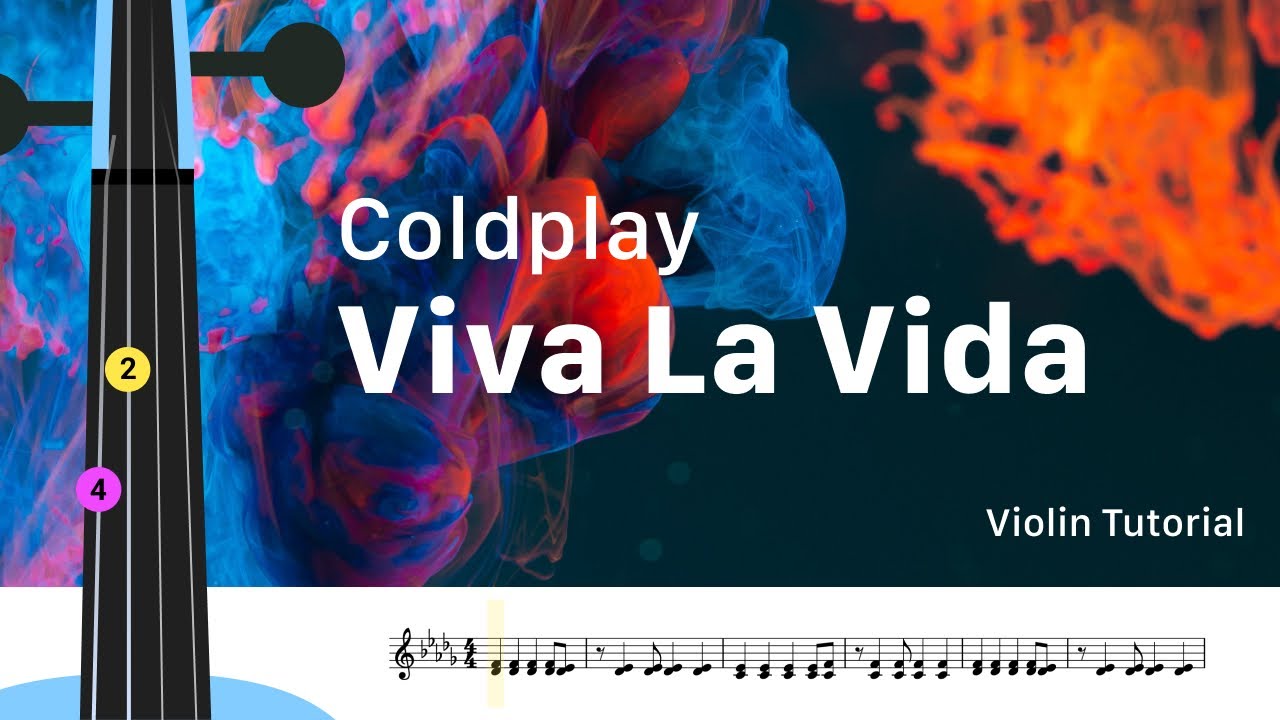 Coldplay Viva La Vida | Violin Cover | Violin Tutorial | Sheet music