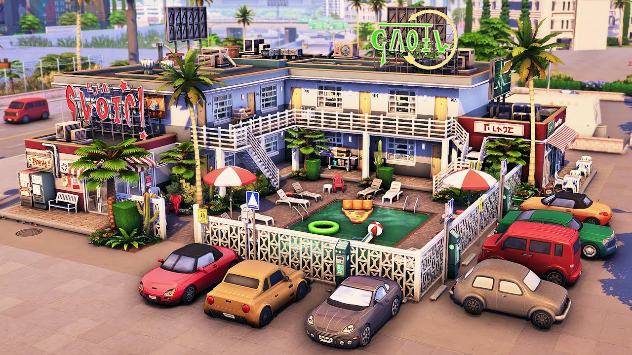 Мотель в центре города | The Sims 4 Скоростное строительство