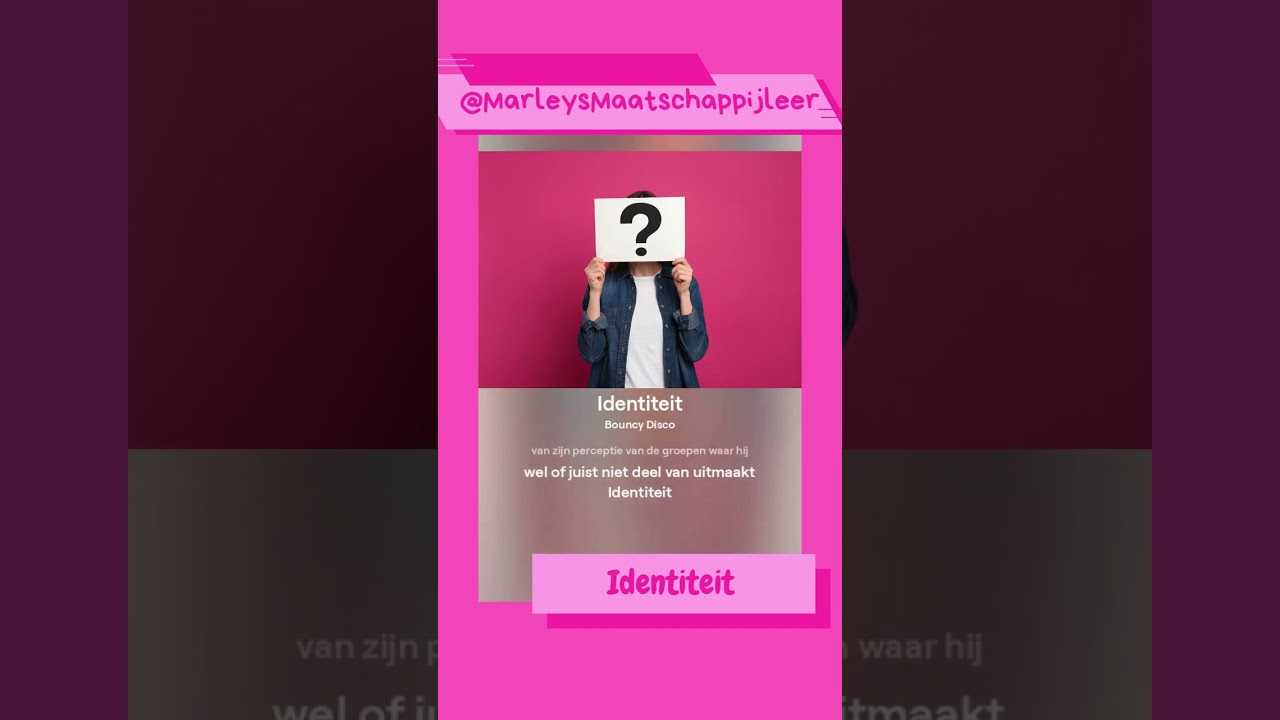 Identiteit - maatschappijwetenschappen