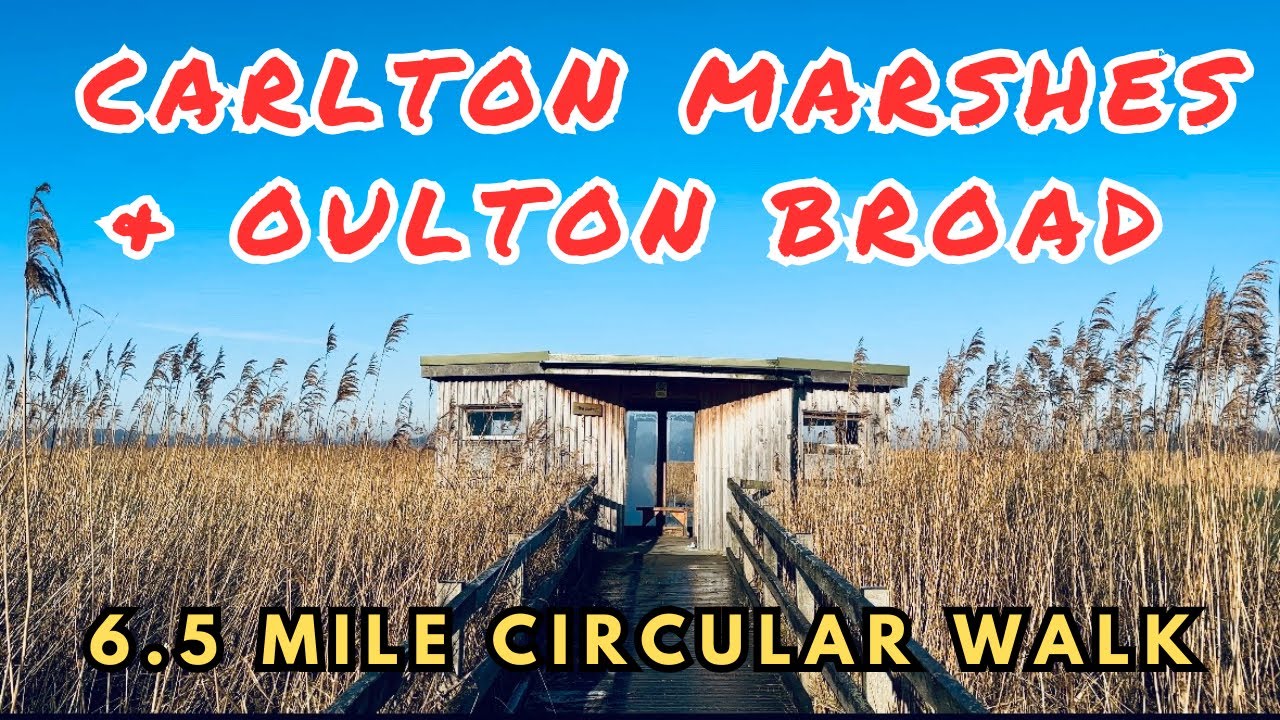 Broad & Marshes - 6.5 mile walk. ( Unofficial route ) Lowestoft, Suffolk, U.K.