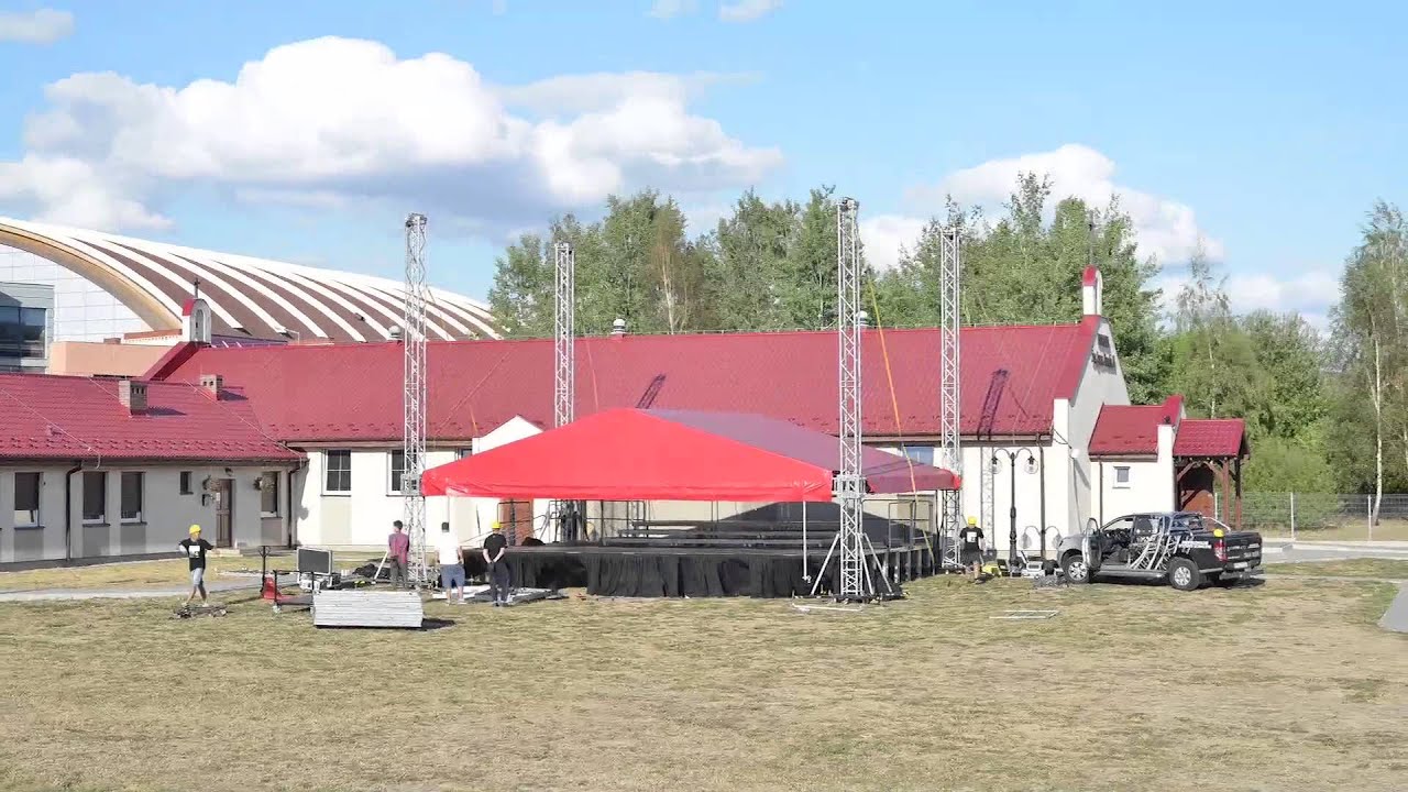 Montaż Zadaszenia GR 10x8x6 Kalisz 2015 | Stage Gamble roof assembly