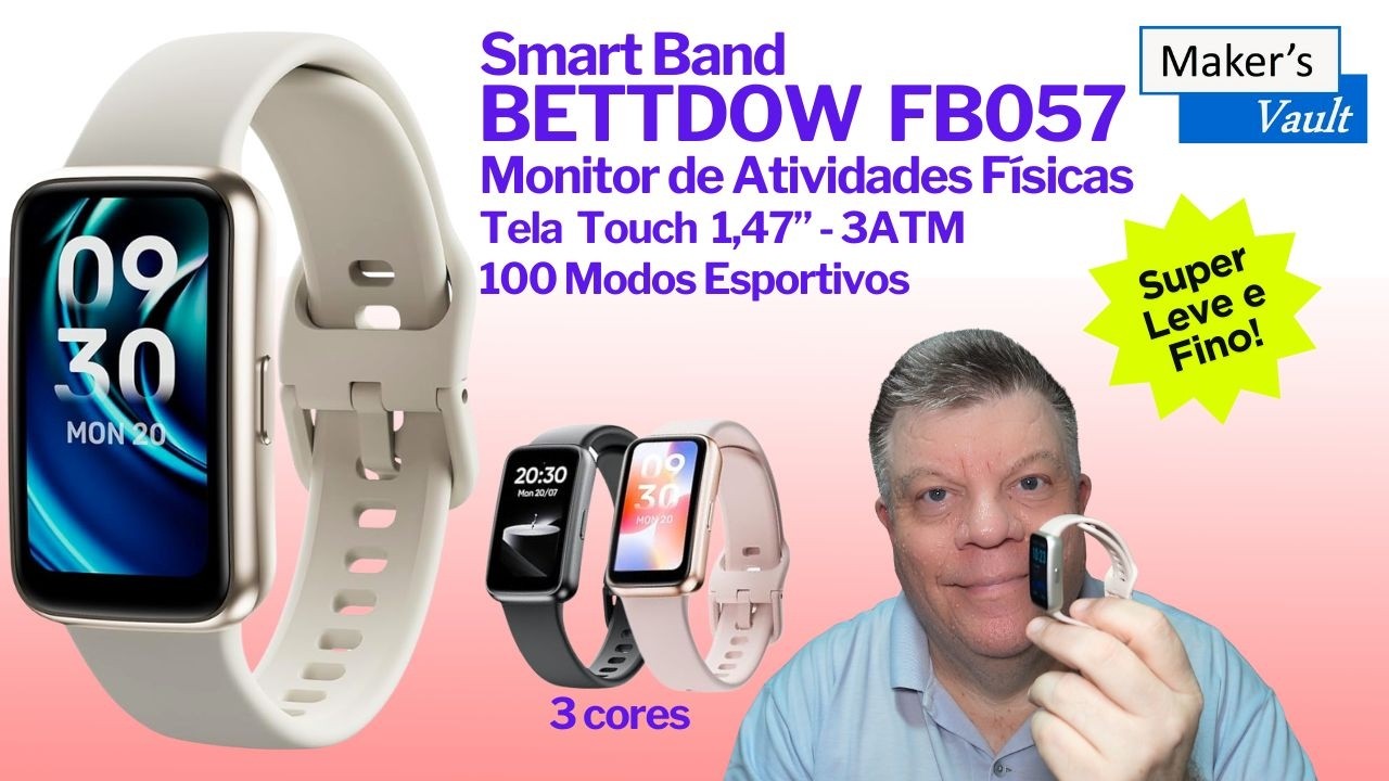 Smart Band Bettdow FB057 | Tela Touch 1,47