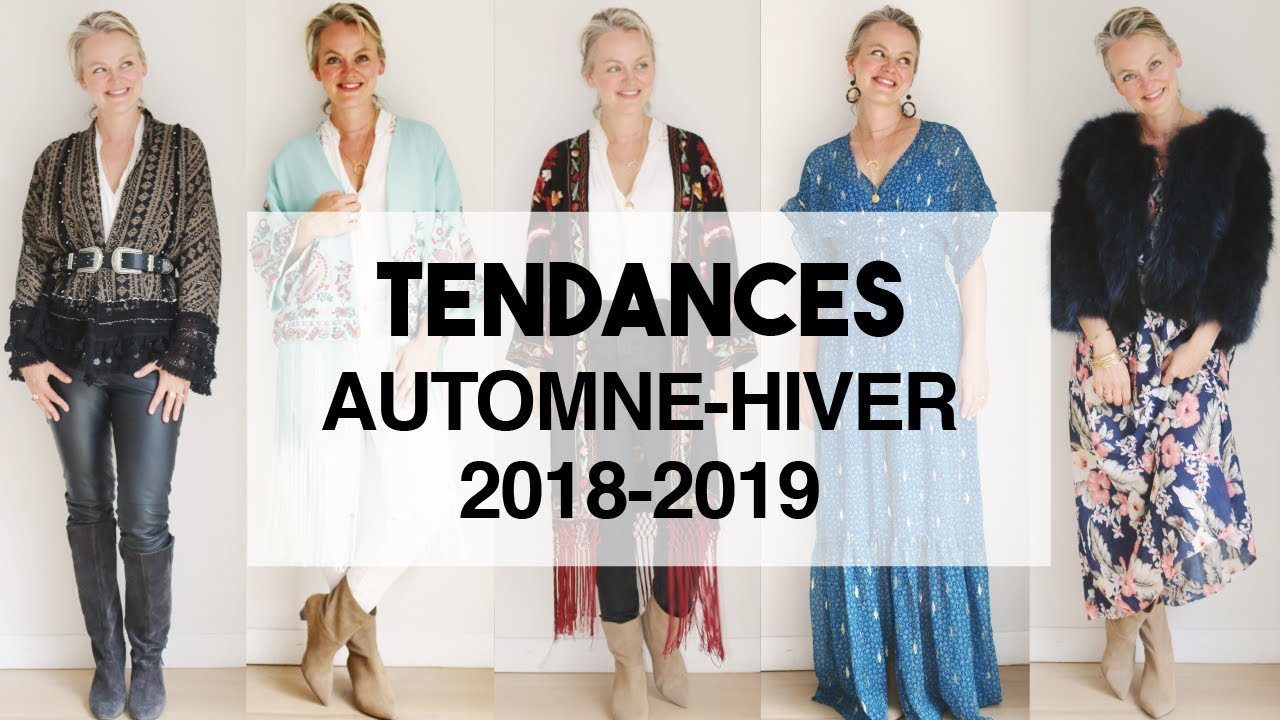 TENDANCES AUTOMNE HIVER MODE 2018-2019- GUIDE TENDANCES