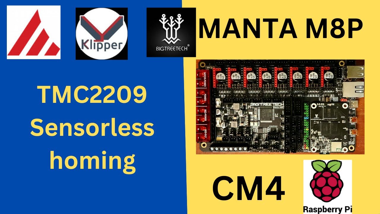 BTT - Manta M8P - TMC2209 UART с бессенсорным наведением