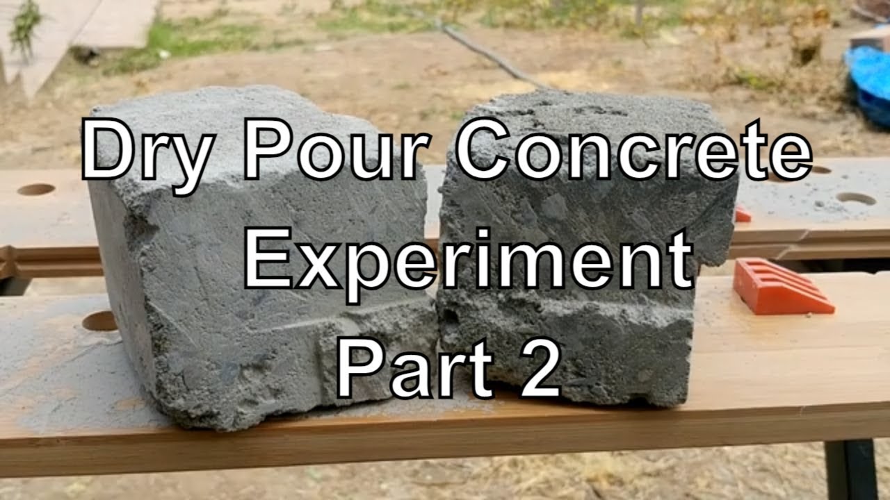 You Won't Believe What We found in This Dry Pour Concrete Experiment Part 2