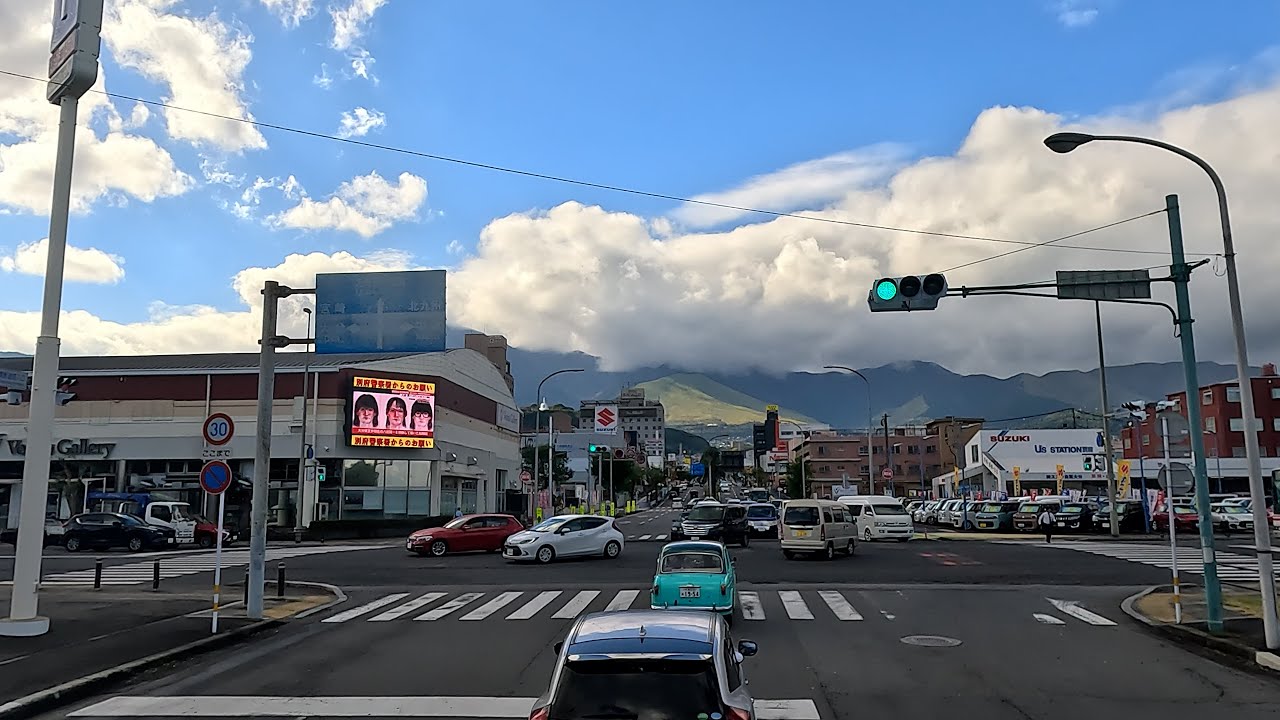 Japan Kyushu Beppu Coastal Drive, Beppu~Kunimi (일본 큐슈 벳푸 해안도로 드라이브, 벳푸~구니미)