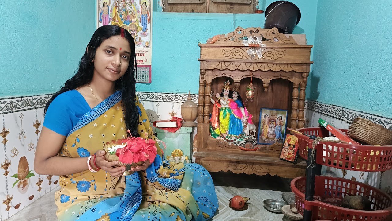 আজ অনু নিজ হাতে ঠাকুর পুজো করল🙏/ #vlog #bengalivlogs #lifestylechannel