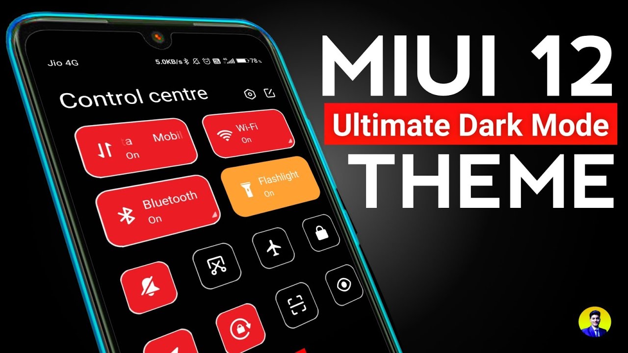 Miui 12 Ultimate Dark Mode 2.0 Theme 🔥🔥 | New Control Centre