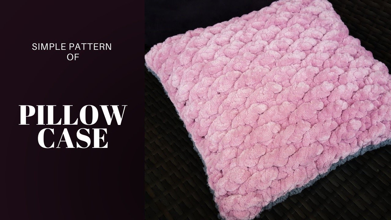 Crochet PILLOW CASE tutorial