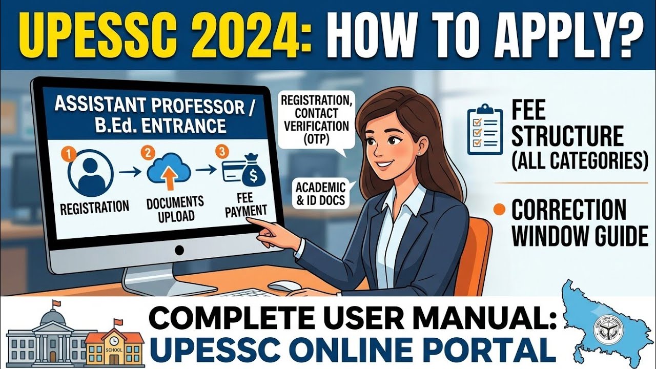UPESSC Online Application Guide: Assistant Professor & B.Ed. Entrance Registration Manual 📋✨