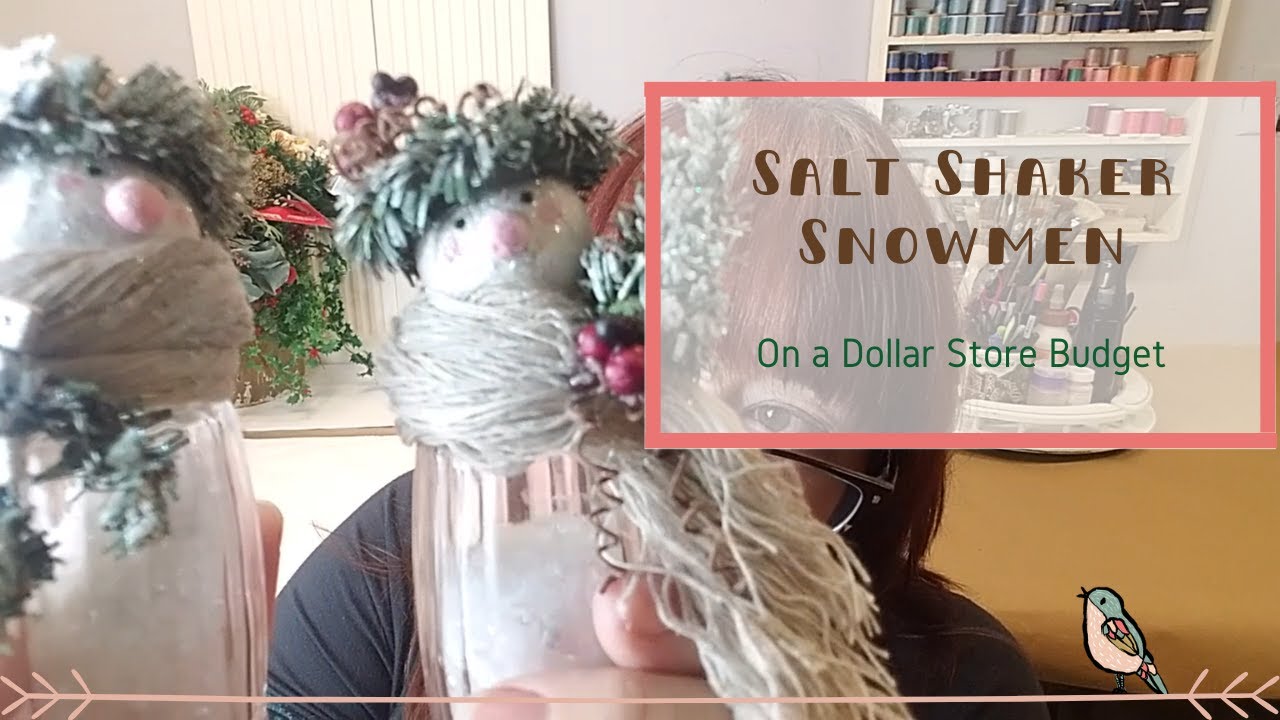 Salt Shaker Snowmen on a Dollar Tree budget