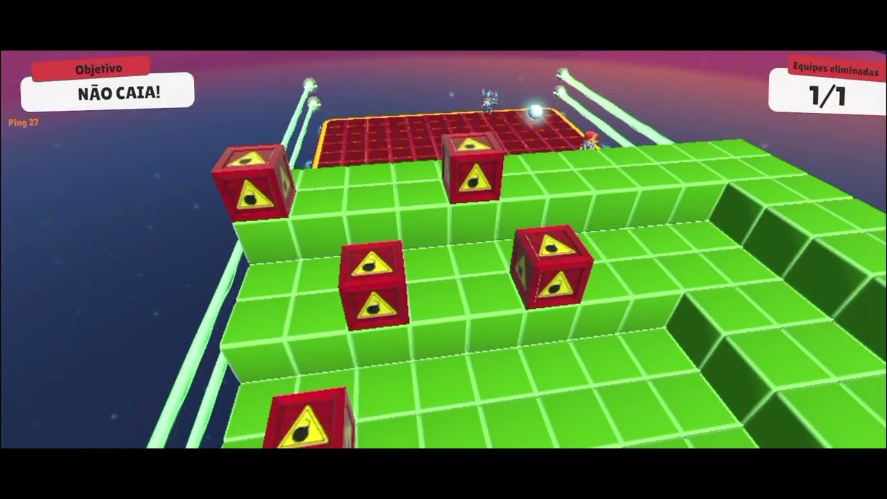 Jogando stumble guys 