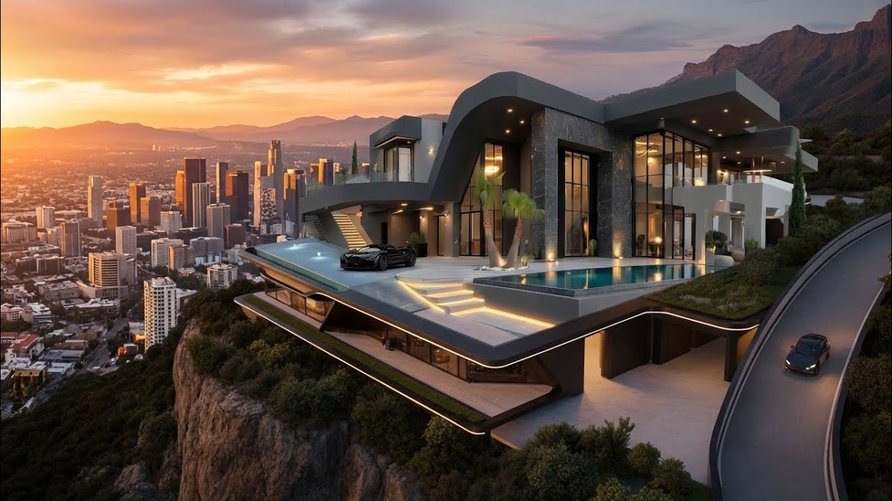 Inside The Dream Mega Mansion | Waterfall Spa, Skyline Lounge & Hypercar Gallery