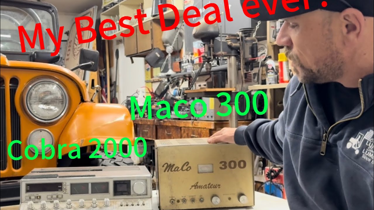 Crusty Cobra 2000 and Maco 300 (CB radio + amp)