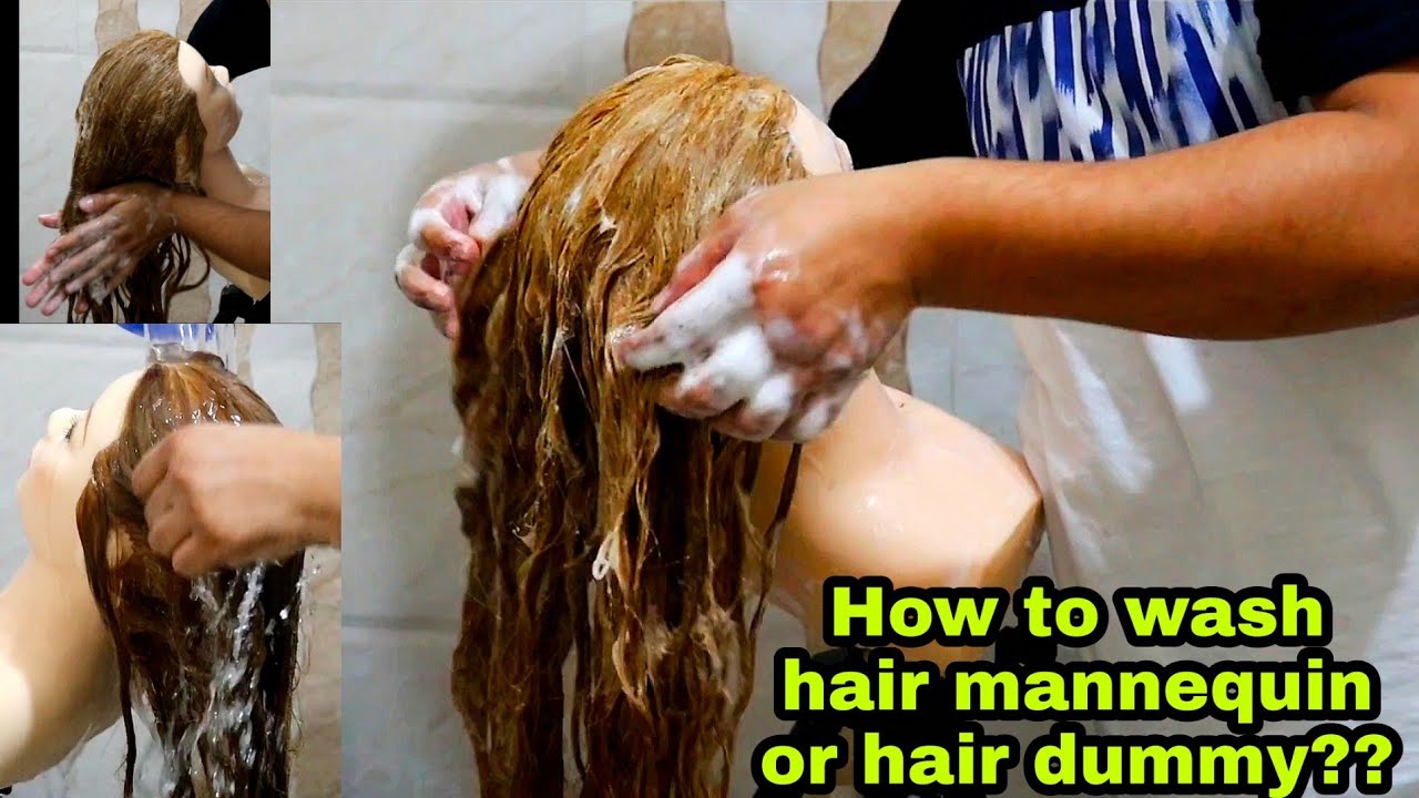 How to wash hair mannequin or hair dummy/ how to wash mannequin head/ hair mannequin wash kaise kare